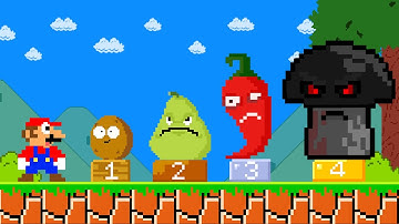 Super Mario Bros. But is the Plant vs Zombie | PixSaga Mario