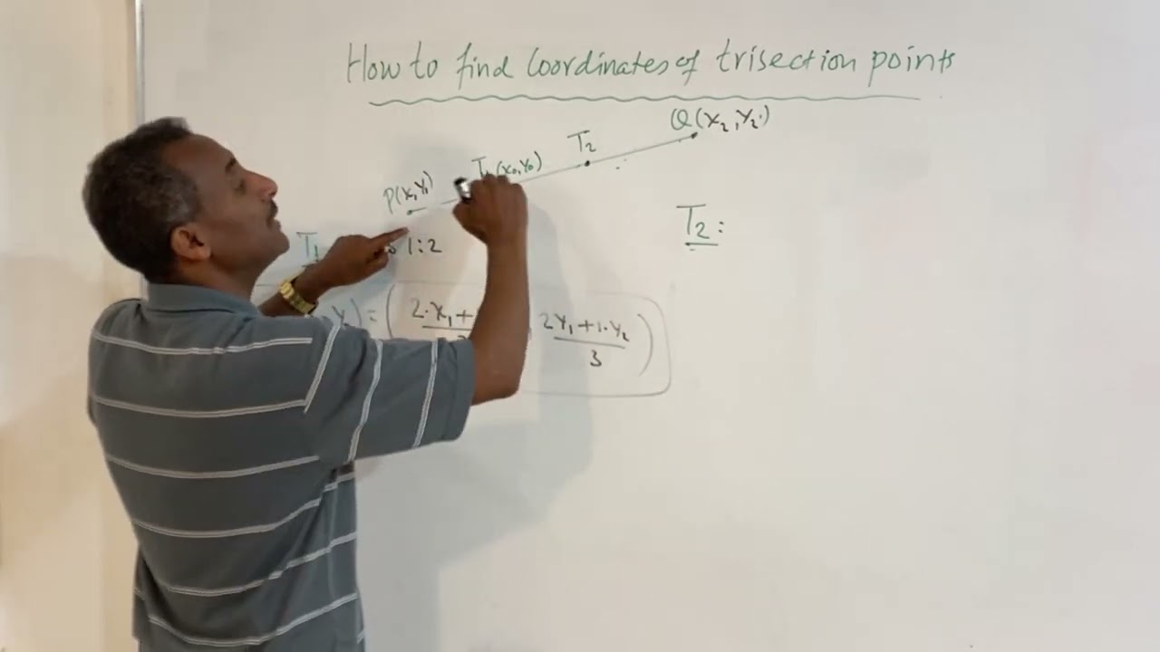 how to find coordinates of points of trisection||coordinate geometry part10||Astemari||