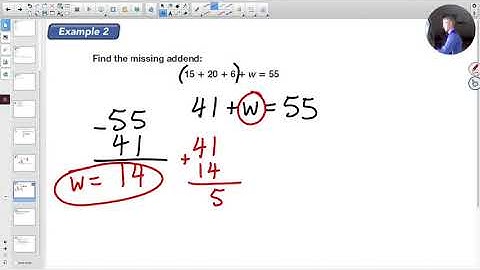 Lesson 10: Missing Addends