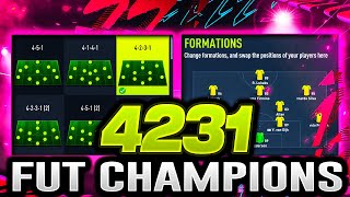 FIFA 22 | Why the 4231 is the BEST FORMATION for FUT CHAMPIONS! (ALL 4231 CUSTOM TACTICS Explained!)