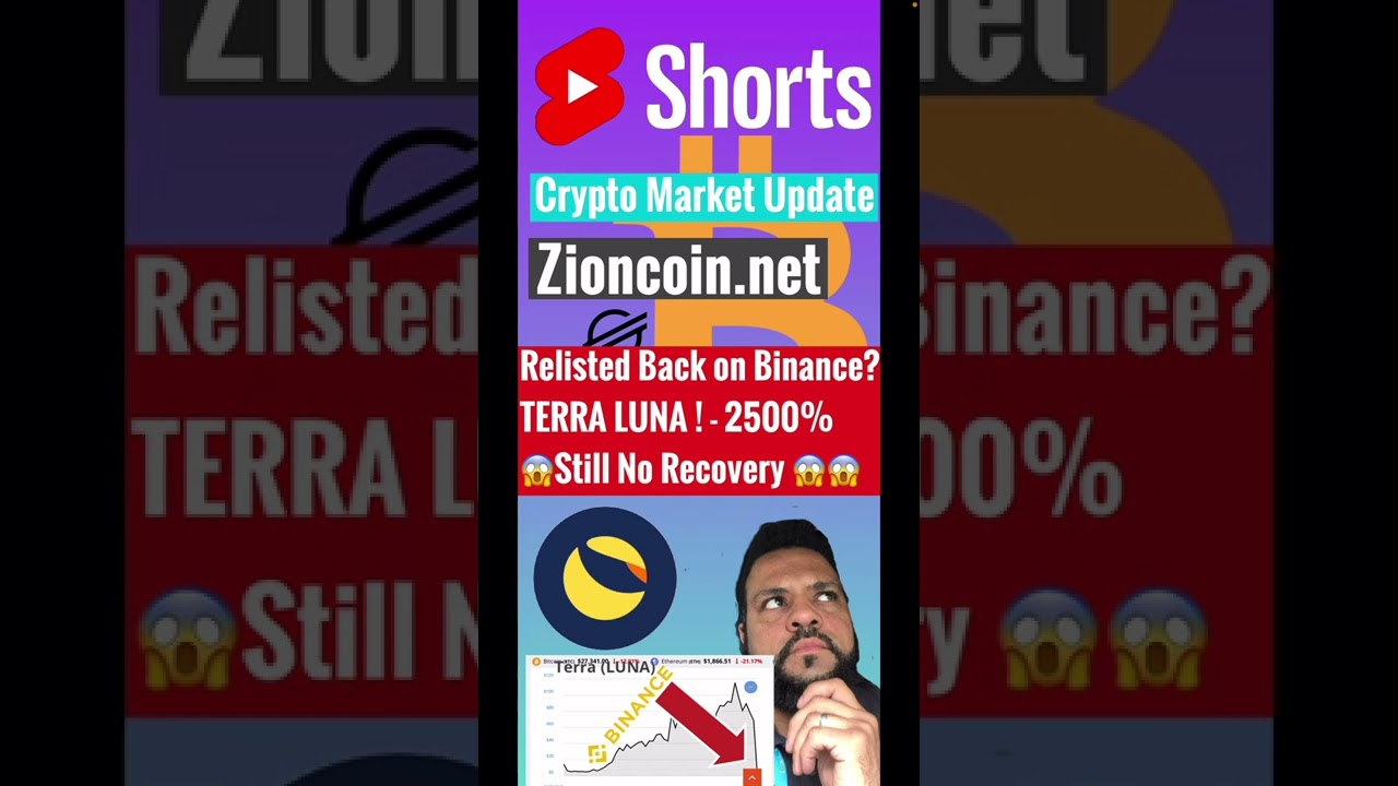 TERRA LUNA Relisted on Binance???.. Zion coin xlm news today