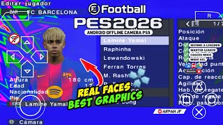 eFootball PES 2026 PPSSPP Android Offline Full Update UCL & League Kits 25/26 Season 4k Graphics