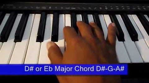 Online Piano Lesson 10: D# or Eb Major Scale & Chord