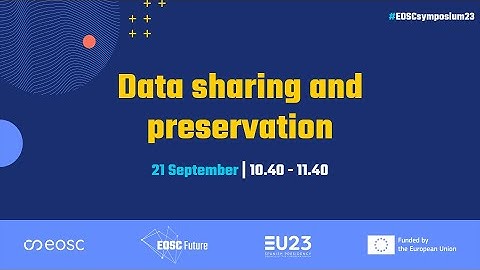 Data Sharing and Preservation
