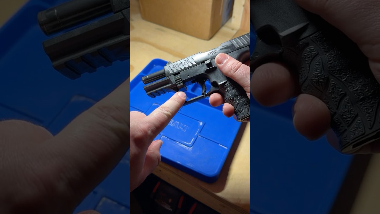 Разборка пистолета Walther P22 