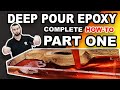 How to Mix and Pour Deep Pour Epoxy Resin - [LIVE EDGE DEEP POUR]