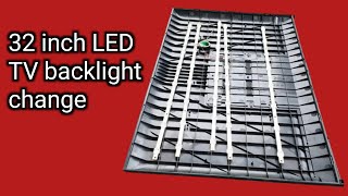 32 inch LED TV backlight change | how to LED TV backlight change #led #tv #backlight