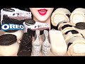 ASMR OREO ICE CREAM, OREO CAKE, EDIBLE SPOON CHOCOLATE, RICE CAKE MUKBANG 오레오 디저트 먹방 EATING SOUNDS