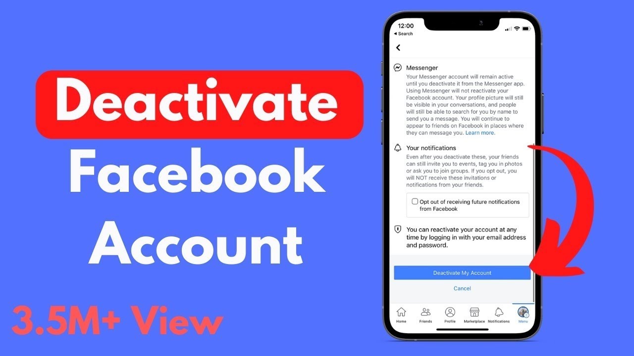 How to Deactivate Facebook Account | Deactivate Facebook Account - YouTube