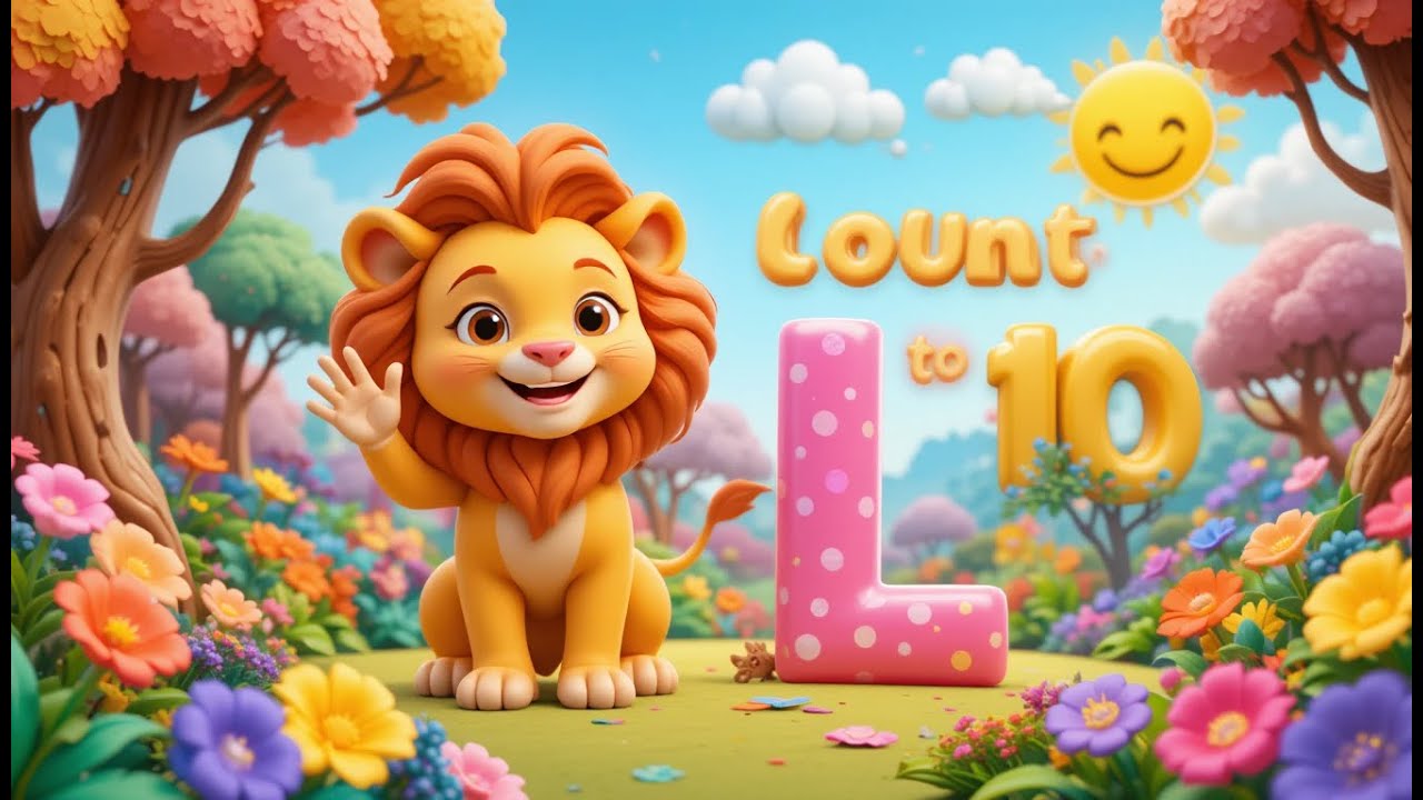 Lion Counting Song | Learn Numbers 1 to 20 with Majestic Lions | Educational Kids Songs