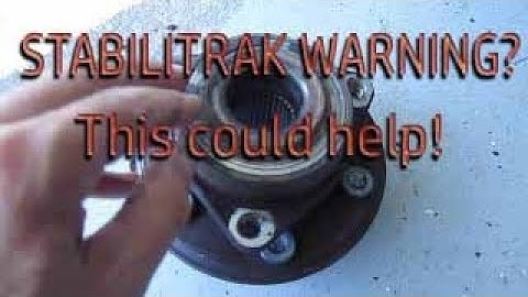 2011 Cadillac SRX Service Stabilitrak Message ABS Warning Light