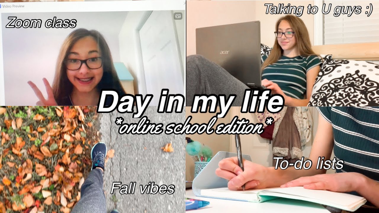 PRODUCTIVE ONLINE SCHOOL DAY IN MY LIFE: zoom class, nature walk, to-do lists & more!