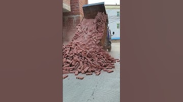 The process of unloading bricks