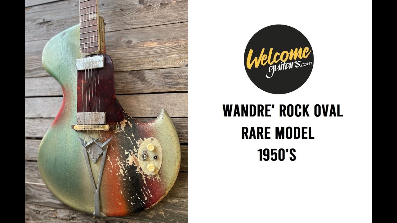 Wandré Rock Oval... Rare Model Framez - Adriano Celentano Guitar - YouTube