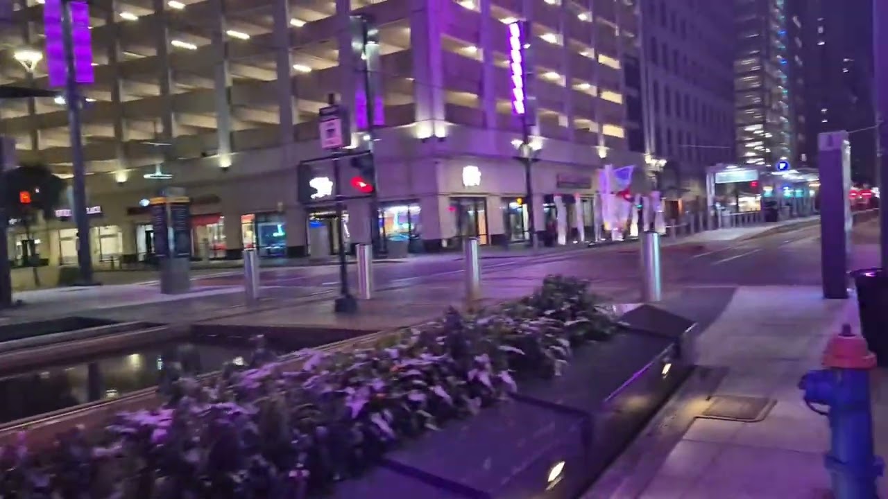 Night Walk in Houston, Texas  No Commentary, Relaxing City Walk