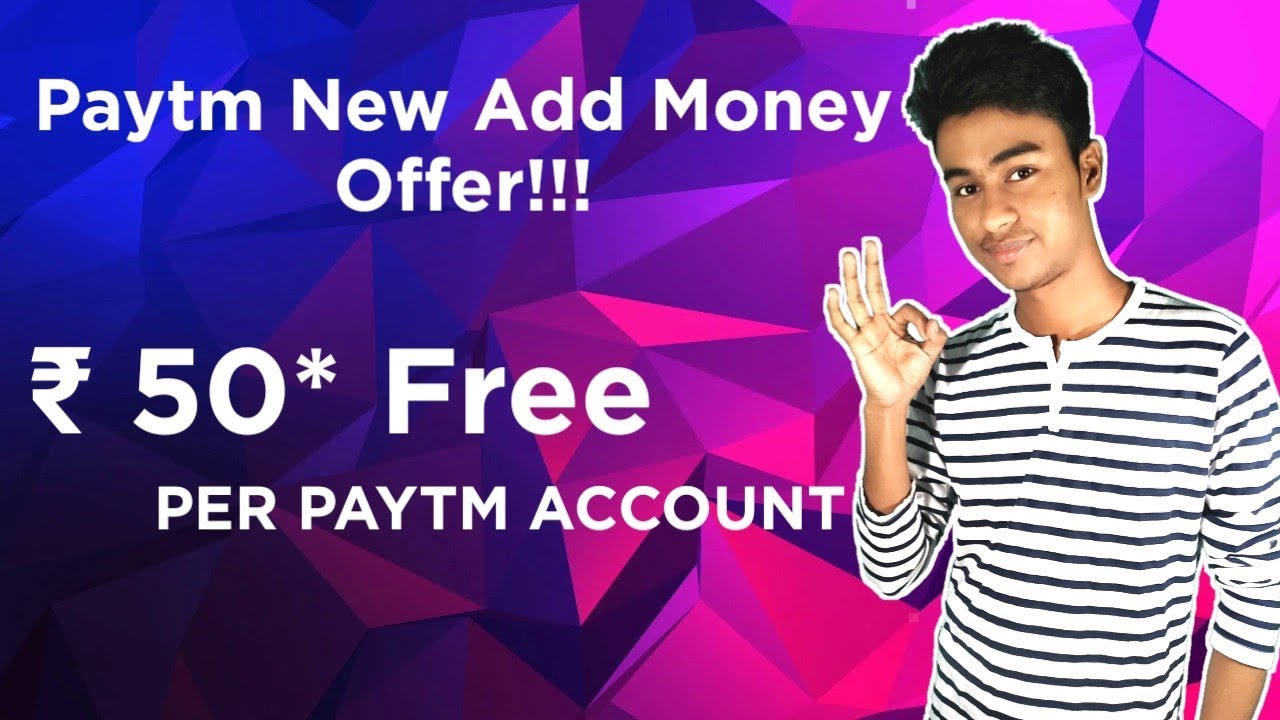 (Expired) Paytm New Add Money Offer - Rs 50 Add Money Promo Code For all User