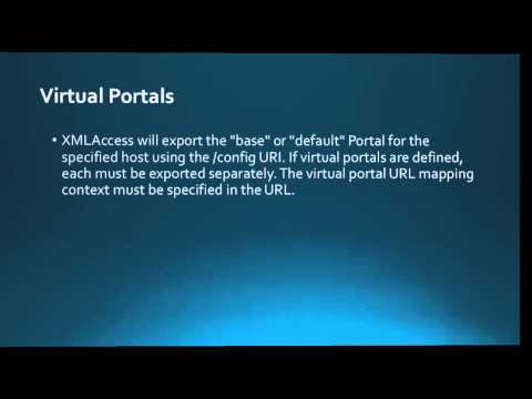 How to Export a Virtual Portal