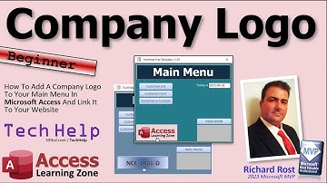 Hoe u een bedrijfslogo toevoegt aan uw hoofdmenu in Microsoft Access en het koppelt aan uw website