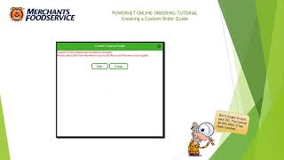 PowerNet - Building A Custom Order Guide