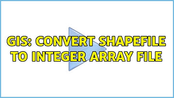 GIS: Convert shapefile to integer array file