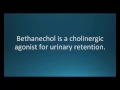 How to pronounce bethanechol urecholine memorizing pharmacology flashcard