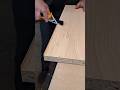 Cleaning up edge banding with a utility knife 🔧 #cabinetmaker #workshop #satisfying 🇨🇦