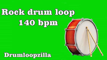 Rock drum loop #3 140 bpm