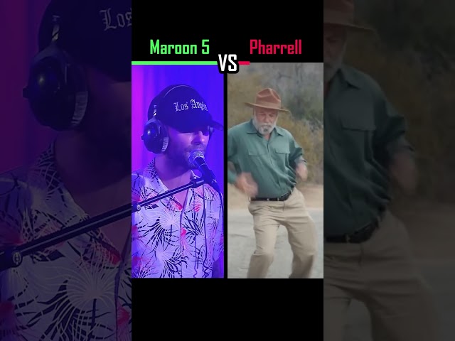 MAROON 5 vs PHARRELL WILLIAMS - Happy - #shorts class=