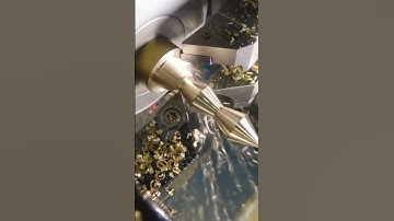 CNC Turning Brass Machine Parts #precisionparts #cncfactory #cncturning  #CNClathe #Brassparts