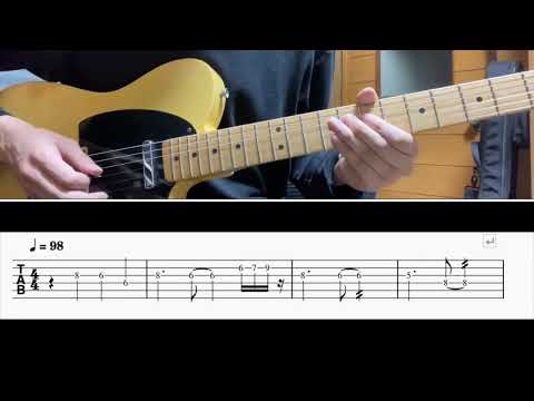 [TAB譜] 美しい鰭(スピッツ) Guitar riff [ギター]