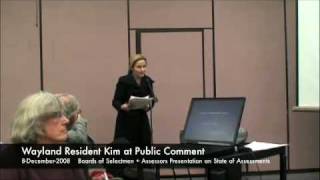 The State of Wayland Massachusetts RE Assessments 2009