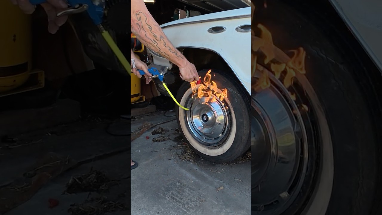 как починить шину с помощью огня 