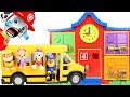 Paw Patrol Chase Drives the School Bus Playset to Learn Colors and ABCs