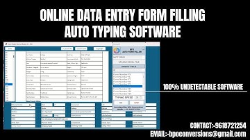 Online Data Entry Form Filling Auto Typing Software