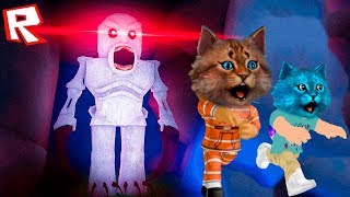 Страшная История в Темном ЛЕСУ! roblox котёнок лайк и котик игроман