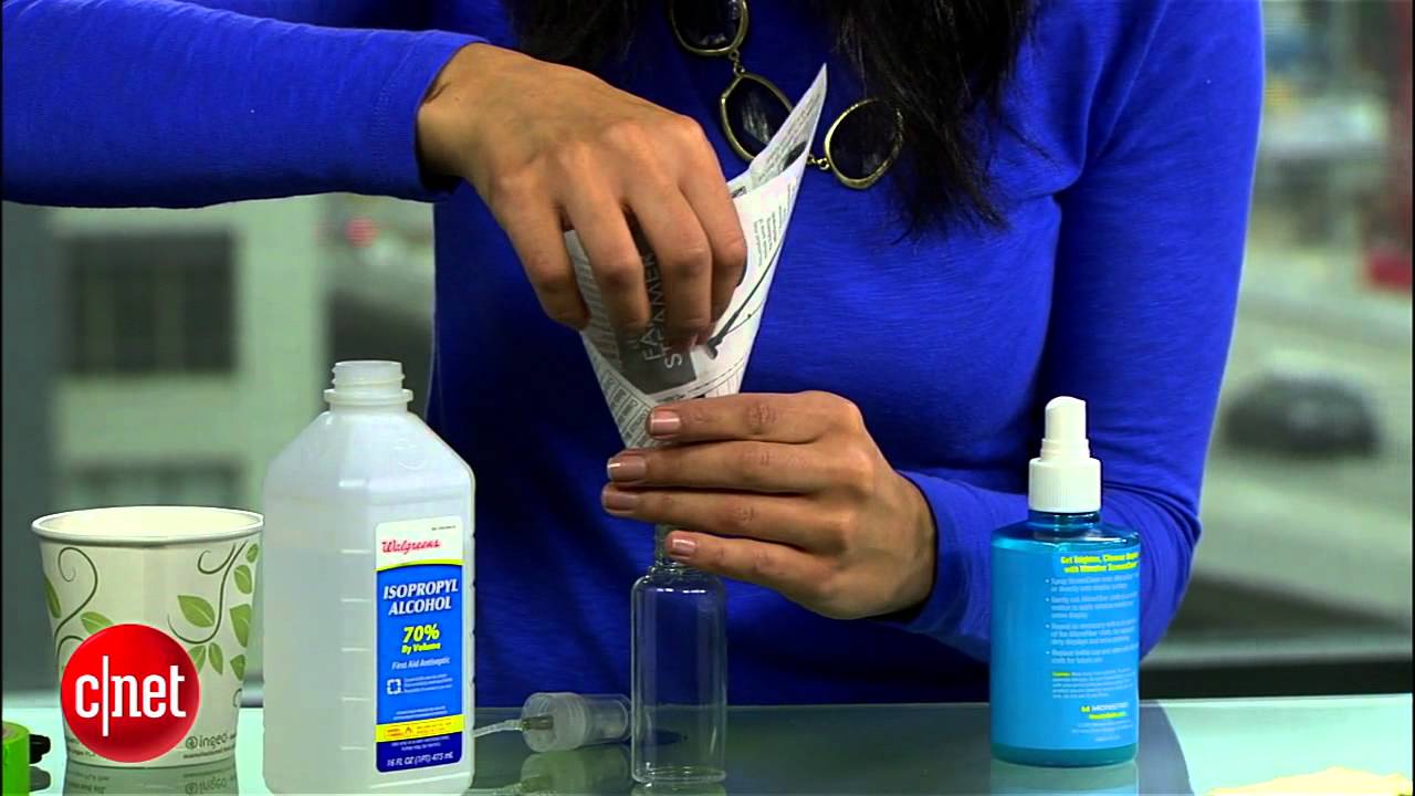 CNET How To - Make your own screen-cleaning spray 