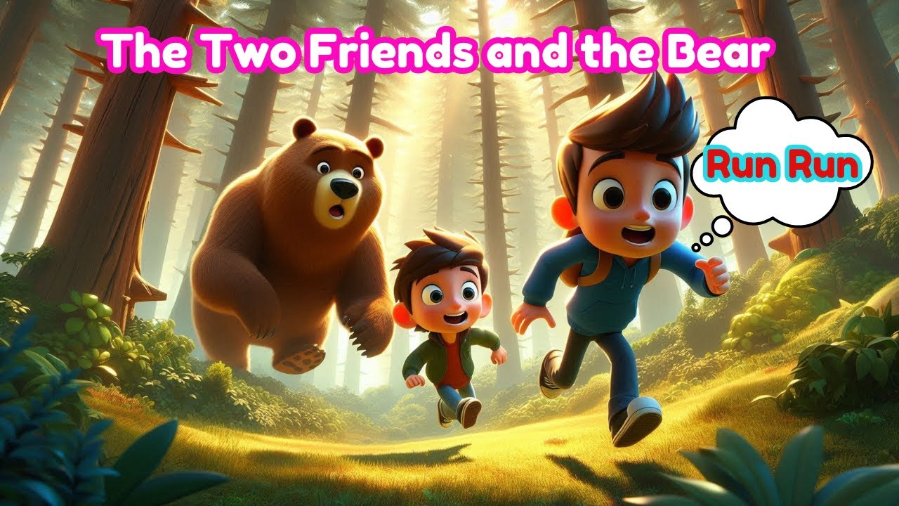 The Two Friends and the Bear/ Read Aloud/ Kids Stories/ Moral Stories ...