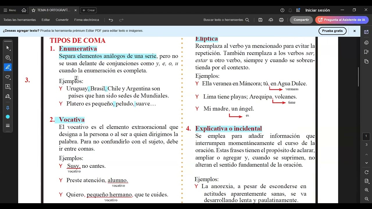 T 8 ORTOGRAFÍA SEC I