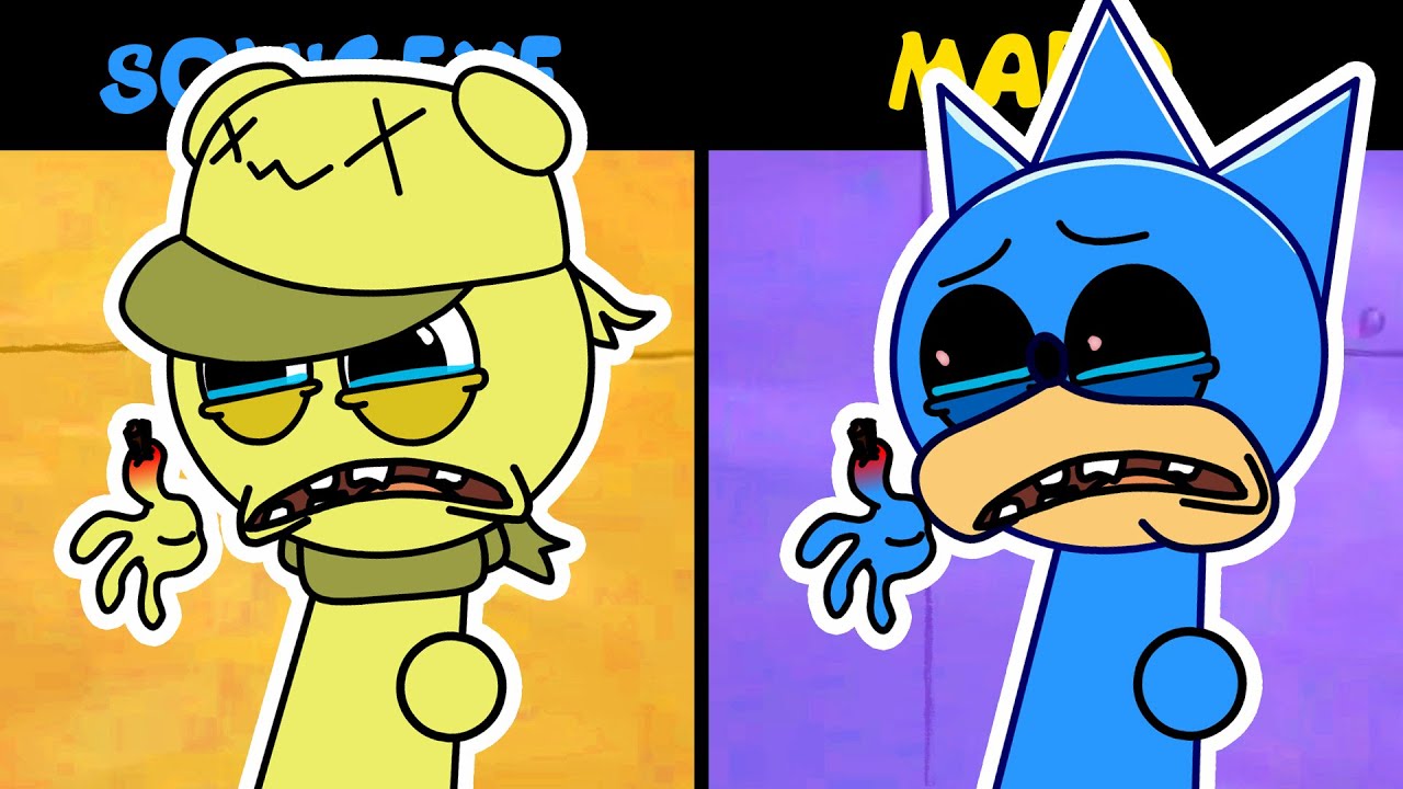 Mard And Sonic.EXE Removing A Splinter (SPRUNKI SPONGEBOB ANIMATION ...