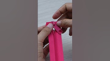INSERT ZIP PULLER #sewingtechniques #zipper
