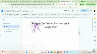 Google Docs Default Font Change