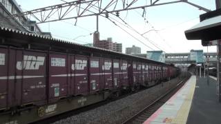 JR貨物 2077レ EF210 126号機 シンパ 代走! 50周年記念コンテナ積載!! 2014年1月12日