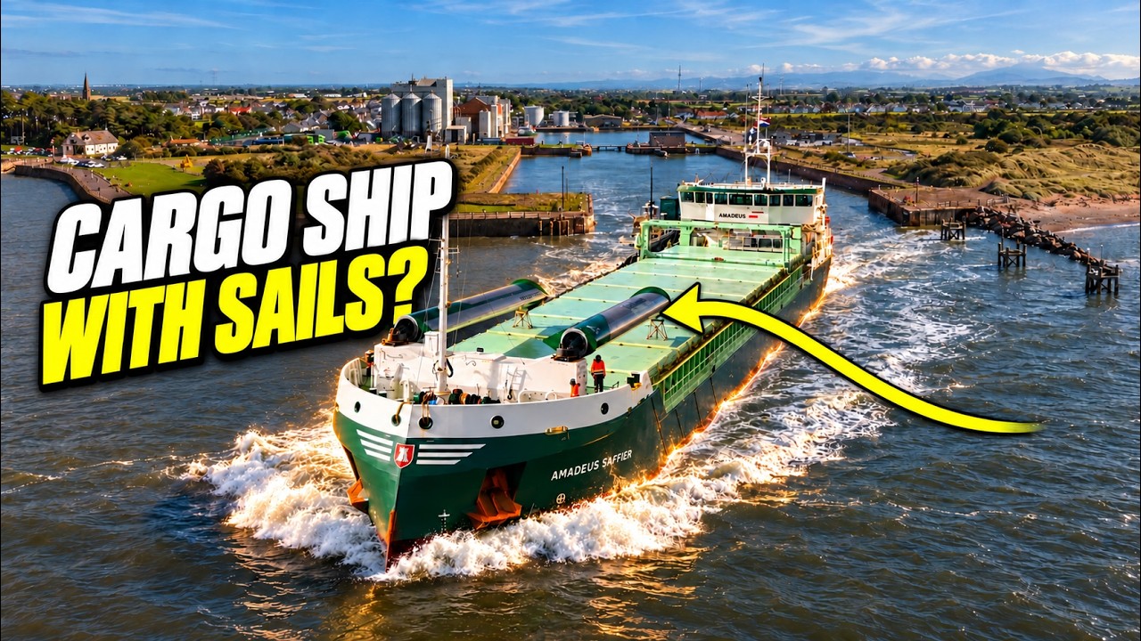 Why Does This Cargo Ship Have Sails? | Silloth Port