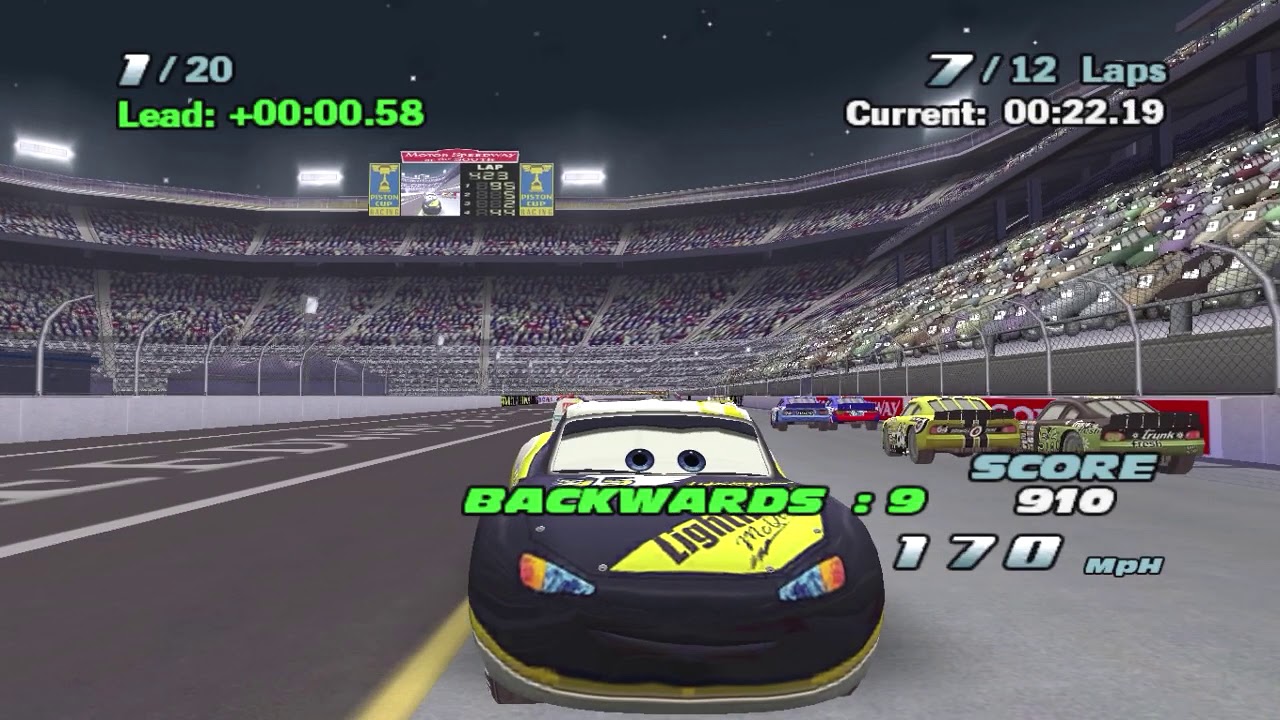 Cars The Video Game Lightning McQueen Paint Job 9 (PC Gameplay