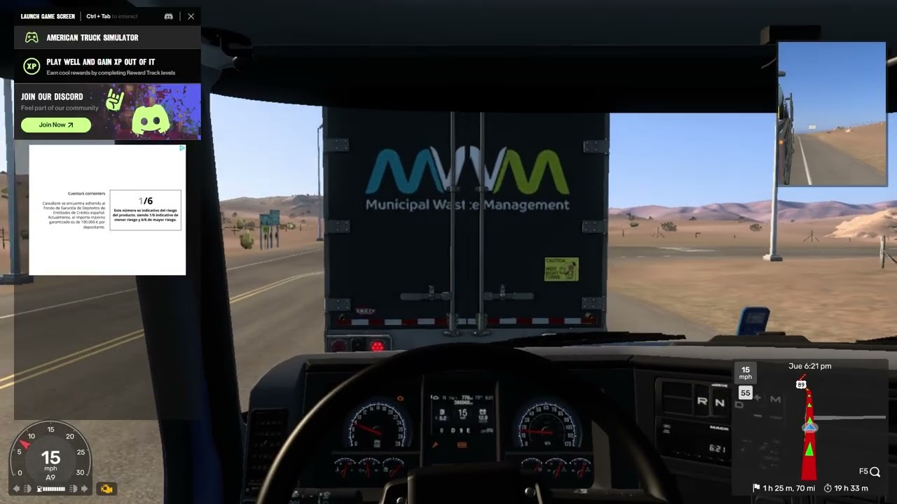 Jugando a American Truck Simulator Sin Comentar