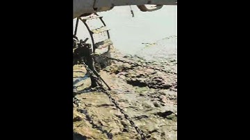 Mini farm tractor plowing in mud farm field for rice agriculture (879) #shorts