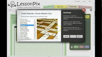 Upload your own photos to LessonPix