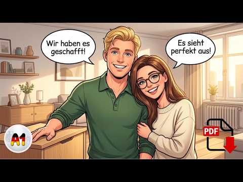 🇩🇪 German A1 Story-Podcast: Max & Anna Buy Furniture & Decor