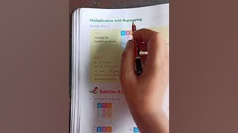 ICSE, class- 3,Maths, topic- Multiplication forms