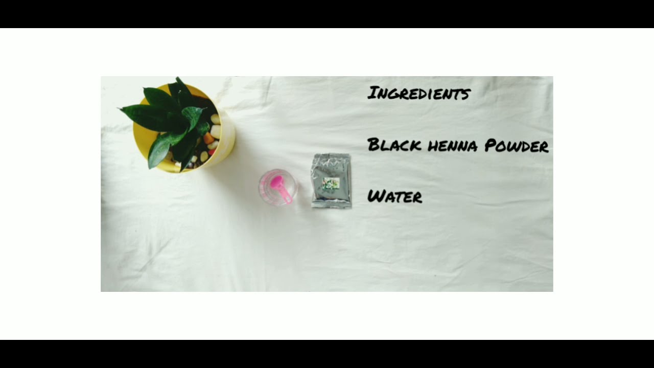 how to make very easy black henna paste🖤/ simple /jaha henna YouTube